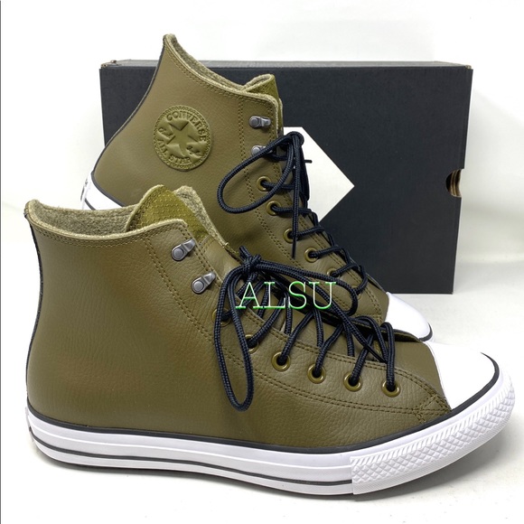 Converse Ctas High Leather Olive Men’s Sneakers